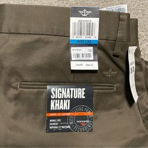 Mens brown Dockers pants; new with tags; size 36x30